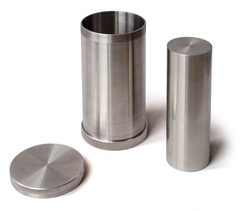 LAB-102-057/A/B: stainless steel cylinder, stainless steel roller